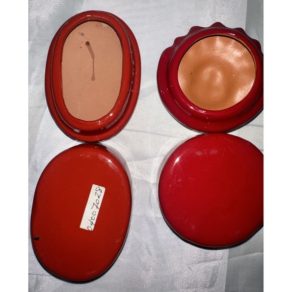 Talavera Pottery Trinket Box Dish w/ Lid Cozumel Mexican Handpainted Lot Of 2 - Picture 9 of 15